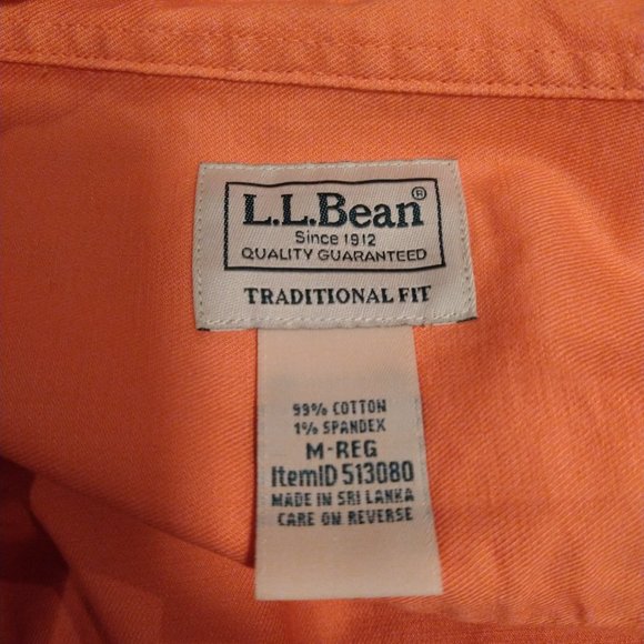 Men's LL Bean Long Sleeve Casual Button-down - Picture 4 of 6